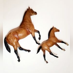 Vintage Breyer Traditional Stock Horses Bay Roan Peppercorn (Lot Of 2)